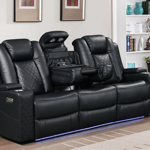 Dearborn Black Sofa - DEARBORN-BLK-SF