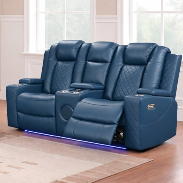 Dearborn Blue Loveseat - DEARBORN-BLU-LS