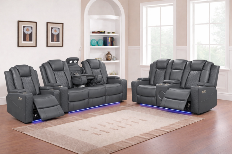 Dearborn Gray Sofa & Loveseat & Chair - DEARBORN-GY-SLC