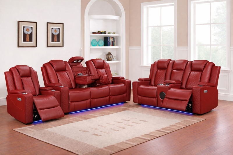 Dearborn Red Sofa & Loveseat & Chair - DEARBORN-RD-SLC
