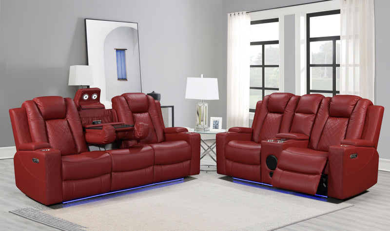 Dearborn Red Sofa & Loveseat - DEARBORN-RD-SLS