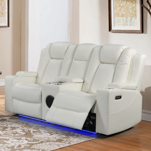 Dearborn White Loveseat - DEARBORN-WH-LS