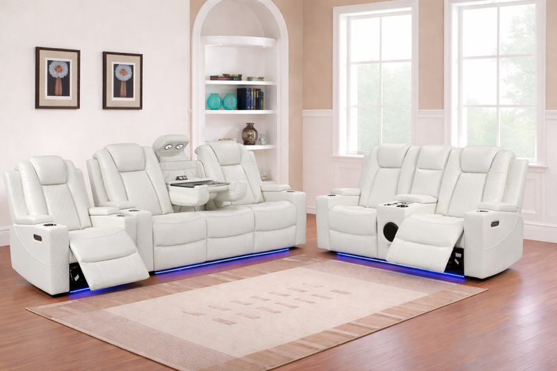 Dearborn White Sofa & Loveseat & Chair - DEARBORN-WT-SLC