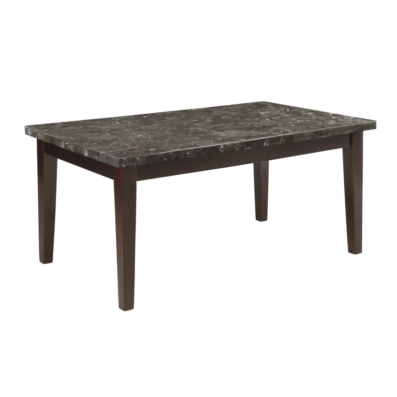 Decatur Dark Cherry Marble - Top Dining Set - Gate FurnitureDining Room Set