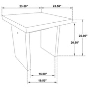Decker 2-piece Coffee and End Table Set Natural Oak - 706468-S2