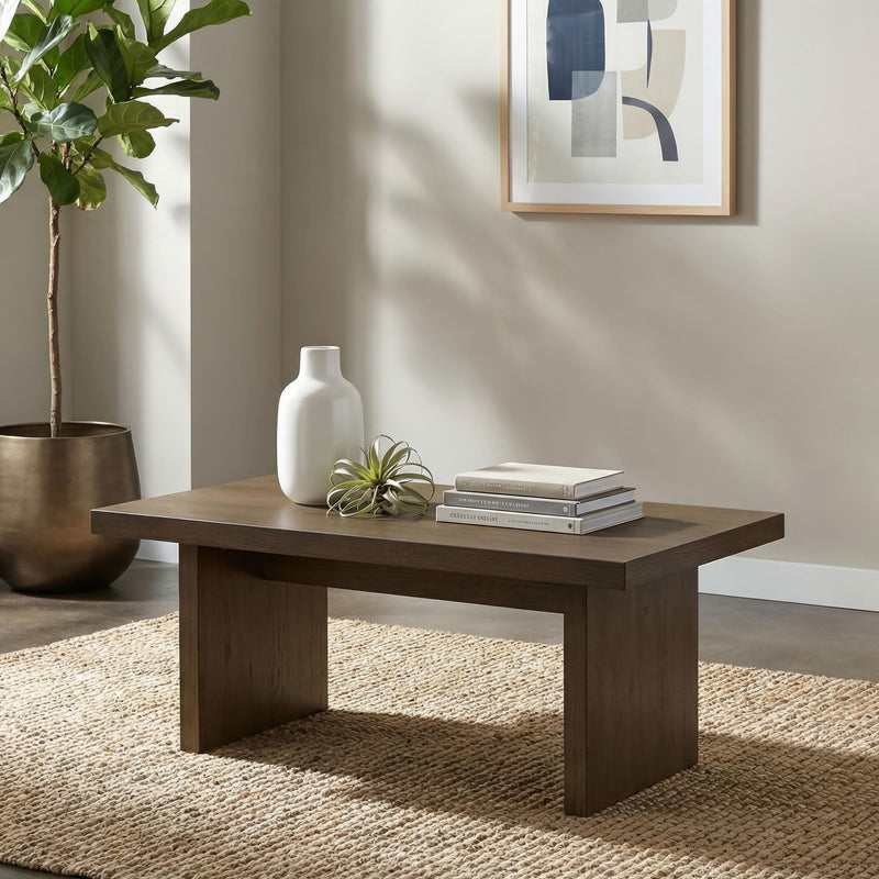 Decker 47-Inch Rectangular Cocktail Coffee Table Walnut - 706488