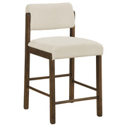 Decker 7-piece 70-inch Counter Height Dining Set Cream and Walnut - 193958WAL-S7B