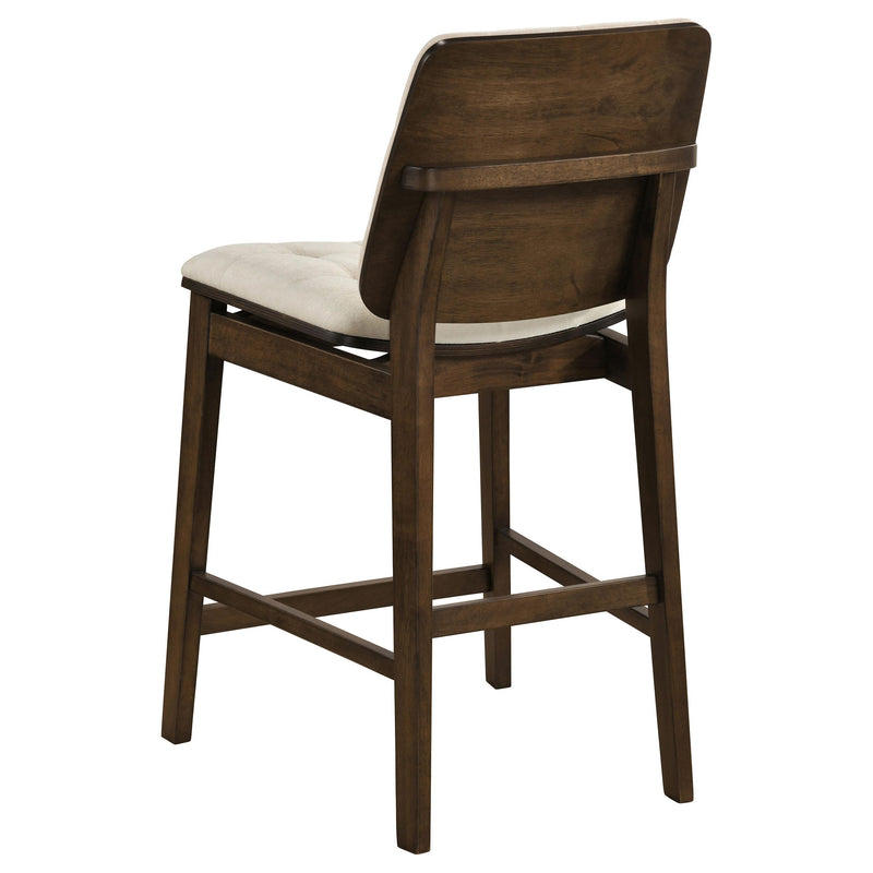 Decker 7-piece 70-inch Counter Height Dining Set Cream and Walnut - 193958WAL-S7D