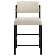 Decker 7-piece 70-inch Rectangular Counter Height Dining Set Cream and Black - 193958BLK-S7B