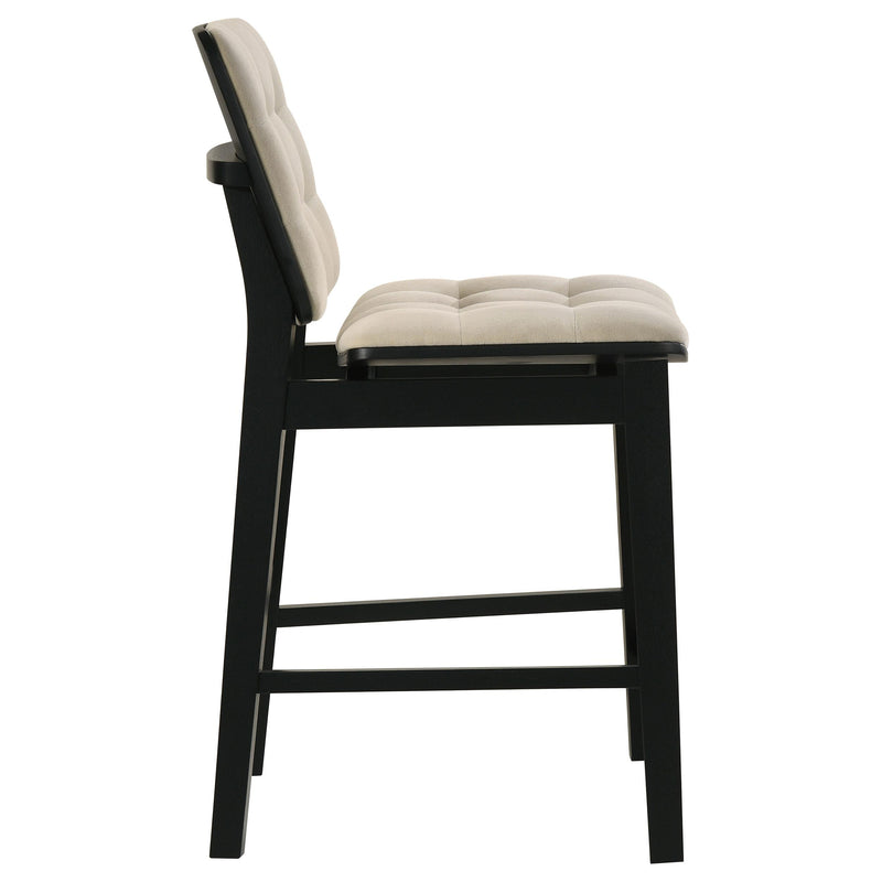 Decker 7-piece 70-inch Rectangular Counter Height Dining Set Cream and Black - 193958BLK-S7D