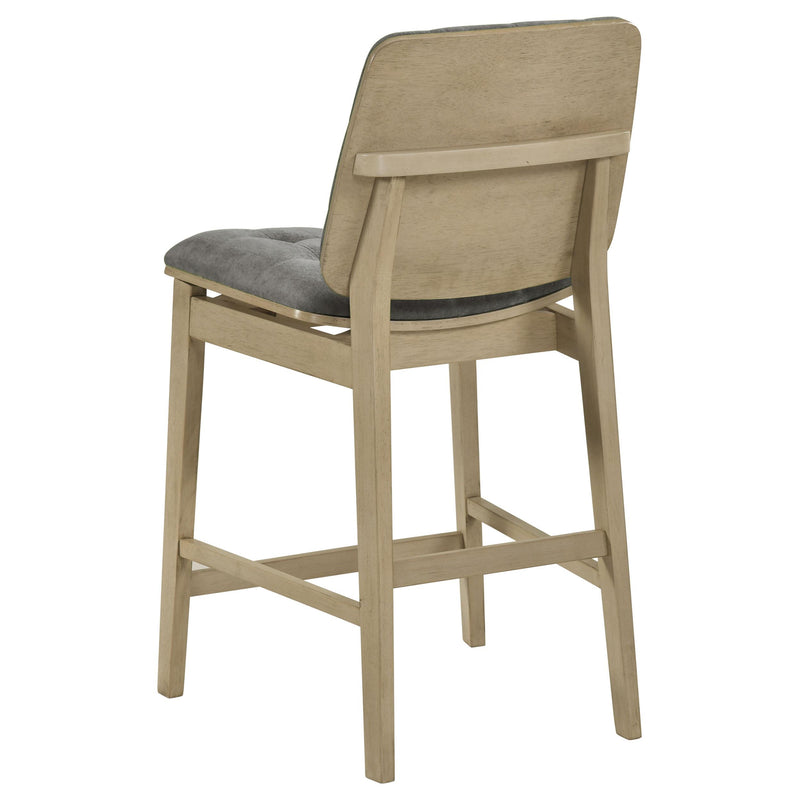 Decker 7-piece 70-inch Rectangular Counter Height Dining Set Grey and Natural Oak - 193958NAT-S7E