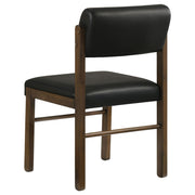 Decker 7-piece 82-inch Rectangular Dining Set Black and Walnut - 193951WAL-S7C