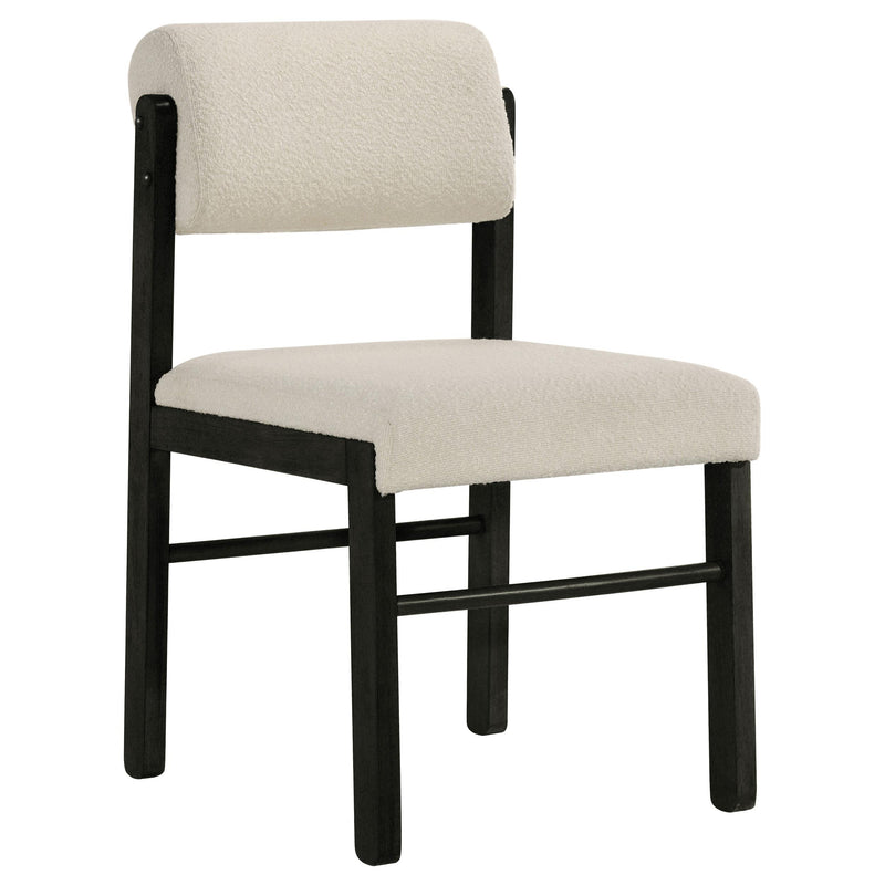 Decker 7-piece 82-inch Rectangular Dining Set Cream and Black - 193951BLK-S7B