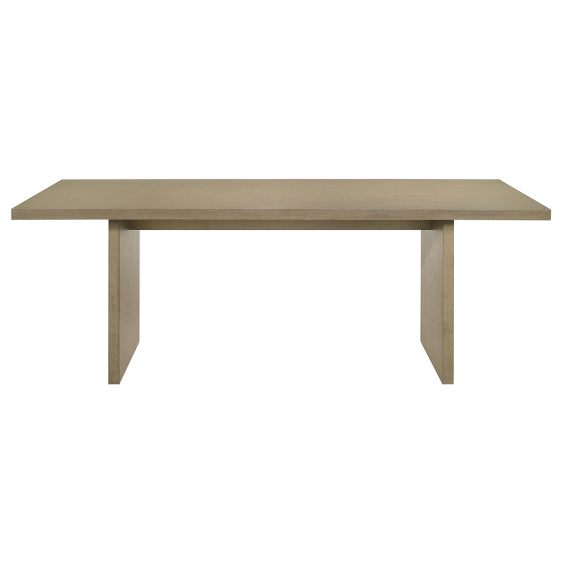 Decker 7-piece 82-inch Rectangular Dining Set Cream and Natural Oak - 193951NAT-S7D