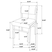 Decker 7-piece 82-inch Rectangular Dining Set Cream and Walnut - 193951WAL-S7B