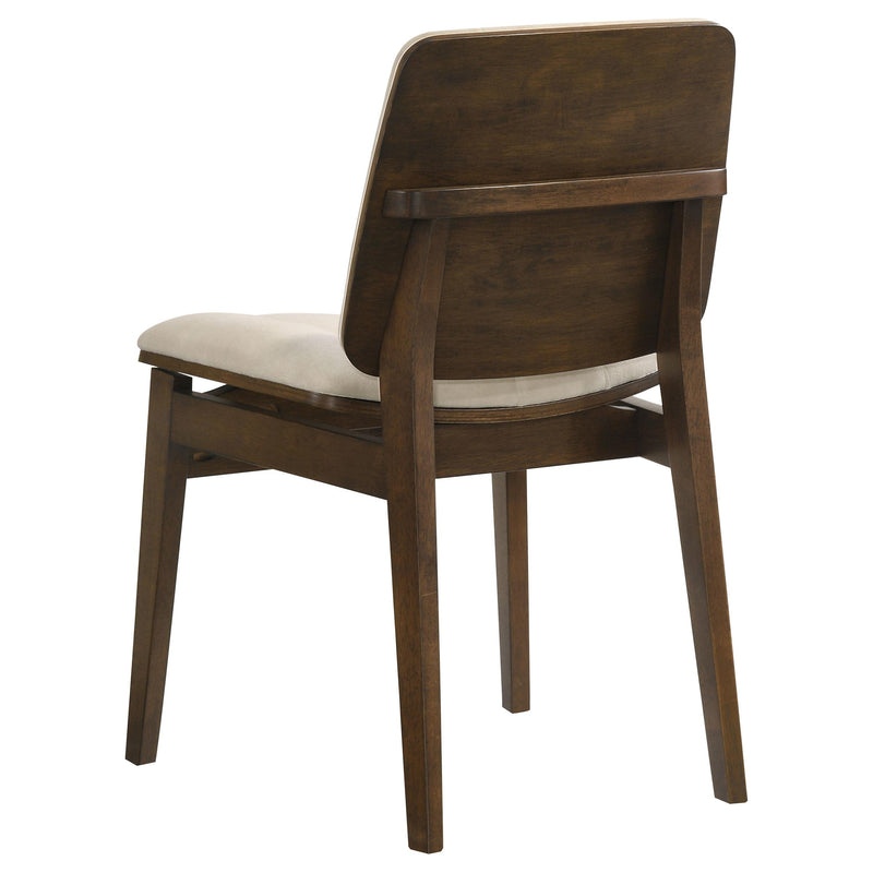 Decker 7-piece 82-inch Rectangular Dining Set Cream and Walnut - 193951WAL-S7D