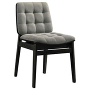 Decker 7-piece 82-inch Rectangular Dining Set Grey and Black - 193951BLK-S7E