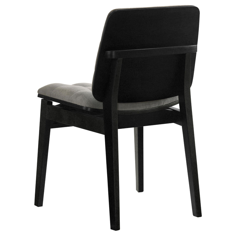 Decker 7-piece 82-inch Rectangular Dining Set Grey and Black - 193951BLK-S7E