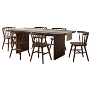 Decker 7-piece 82-inch Rectangular Dining Set Walnut - 193951WAL-S7F