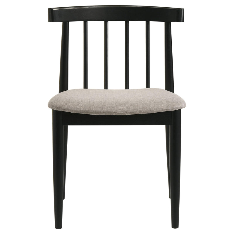 Decker 7-piece 82-inch Rectangular Dining Set Wheat and Black - 193951BLK-S7A