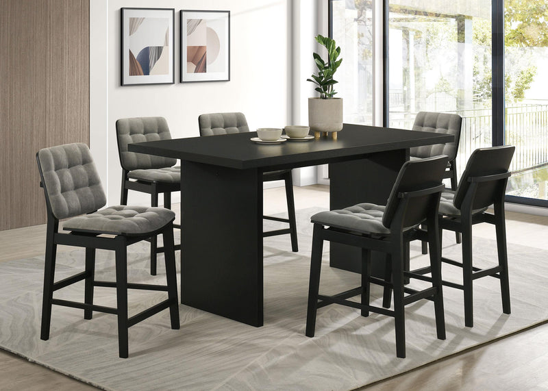 Decker 70-inch Rectangular Wood Counter Height Dining Table Black - 193958BLK