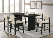 Decker 70-inch Rectangular Wood Counter Height Dining Table Black - 193958BLK