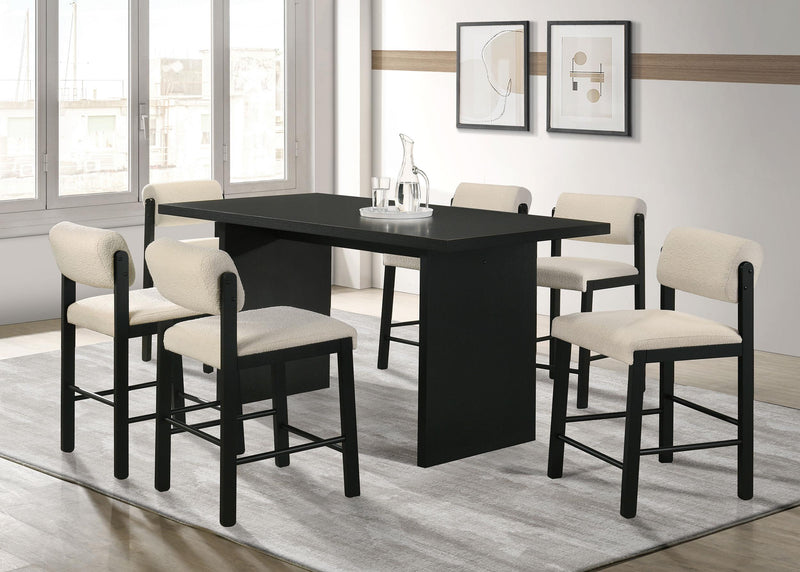 Decker 70-inch Rectangular Wood Counter Height Dining Table Black - 193958BLK