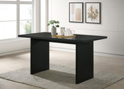 Decker 70-inch Rectangular Wood Counter Height Dining Table Black - 193958BLK
