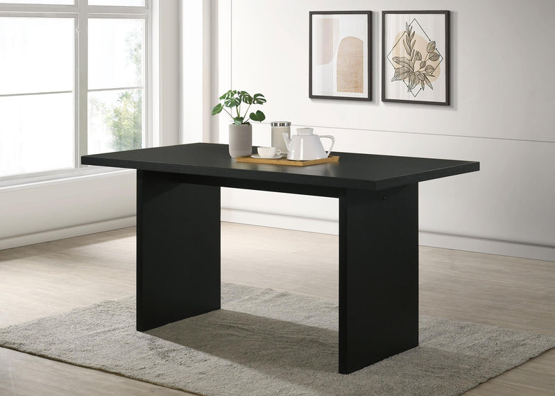 Decker 70-inch Rectangular Wood Counter Height Dining Table Black - 193958BLK