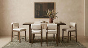 Decker 70-inch Rectangular Wood Counter Height Dining Table Dark Walnut - 193958WAL
