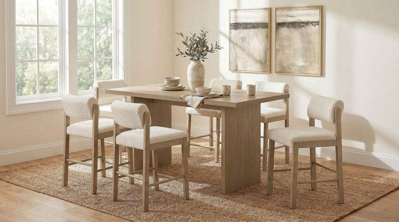 Decker 70-inch Rectangular Wood Counter Height Dining Table Natural Oak - 193958NAT