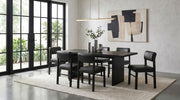 Decker 82-inch Rectangular Wood Dining Table Black - 193951BLK