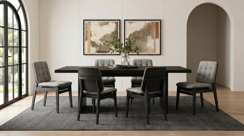 Decker 82-inch Rectangular Wood Dining Table Black - 193951BLK