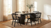 Decker 82-inch Rectangular Wood Dining Table Black - 193951BLK
