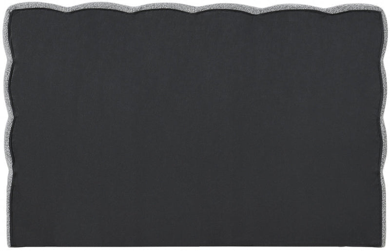 Deco Boucle Fabric King Bed (3 Boxes) Grey - Gate FurnitureKing Bed