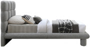 Deco Boucle Fabric Twin Bed (3 Boxes) Grey - Gate FurnitureTwin Bed