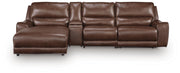 DeepWakes Canyon 4-Piece Reclining Sectional with Chaise and Storage Console - PCU62607S27