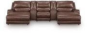 DeepWakes Canyon 5-Piece Reclining Sectional with Double Chaise and Storage Consoles - PCU62607S41