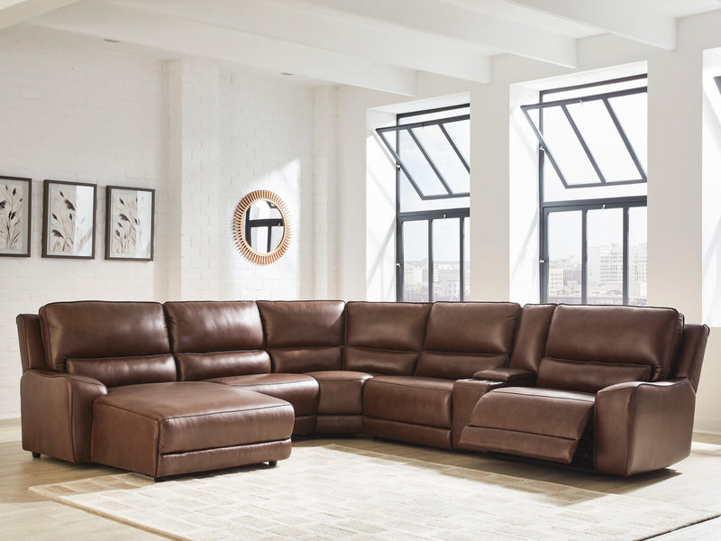 DeepWakes Canyon 6-Piece Power Reclining Sectional with Chaise - PCU62607S19