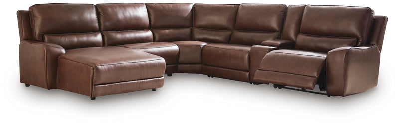 DeepWakes Canyon 6-Piece Power Reclining Sectional with Chaise - PCU62607S19