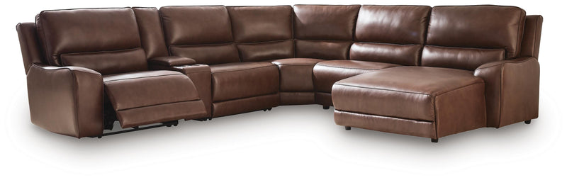DeepWakes Canyon 6-Piece Power Reclining Sectional with Chaise - PCU62607S6