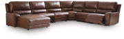 DeepWakes Canyon 6-Piece Reclining Sectional with Chaise - PCU62607S32