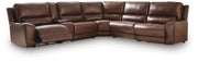 DeepWakes Canyon 6-Piece Reclining Sectional with Storage Console - PCU62607S36