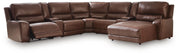 DeepWakes Canyon 7-Piece Reclining Sectional with Chaise and Storage Consoles - PCU62607S30