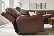 DeepWakes Canyon 7-Piece Reclining Sectional with Chaise and Storage Consoles - PCU62607S30