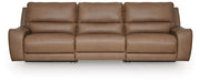 DeepWakes Caramel 3-Piece Power Reclining Sectional - PCU62606S1