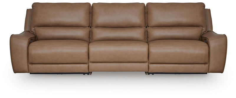 DeepWakes Caramel 3-Piece Power Reclining Sectional - PCU62606S1