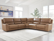 DeepWakes Caramel 5-Piece Power Reclining Sectional - PCU62606S8