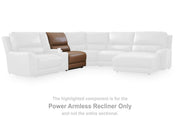 DeepWakes Caramel Power Armless Recliner - PCU6260631