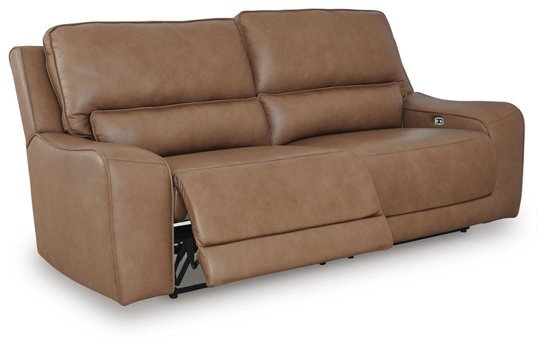 DeepWakes Caramel Power Reclining Sofa - PCU6260647